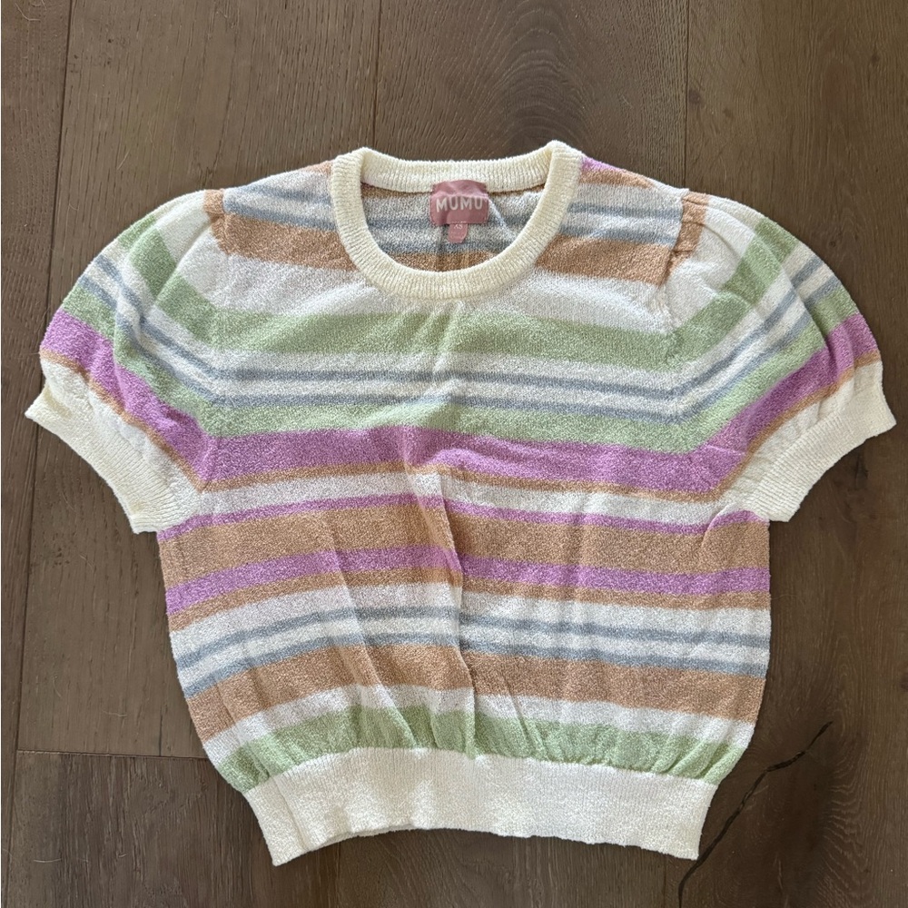 Show Me Your Mumu Striped Knit Top